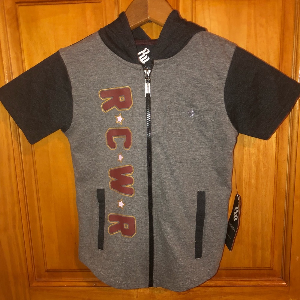 🎠Rocawear hooded boys zip up shirt